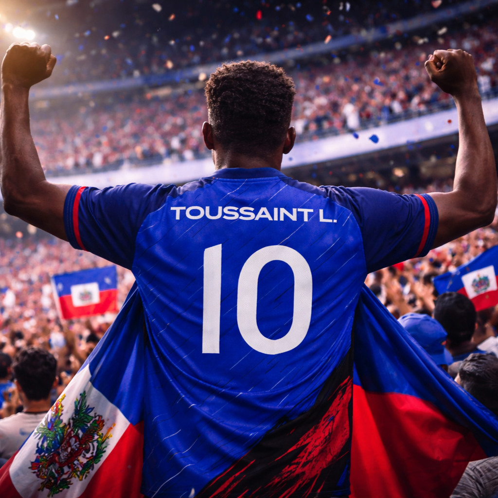 Jersey Lifestyle “HAITI TO THE WORLD” – Personnalisable (Nom & Numéro)